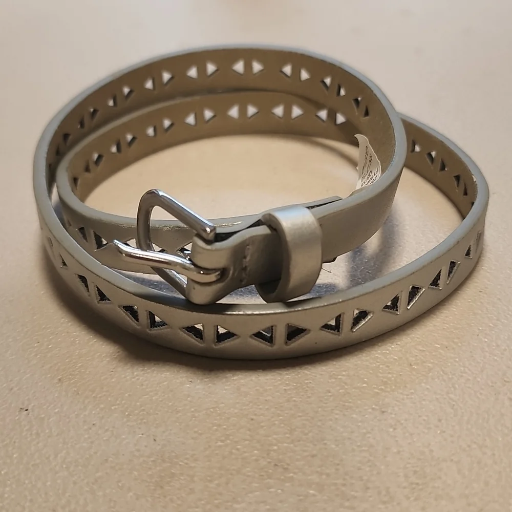Adjustable Silver Belt
